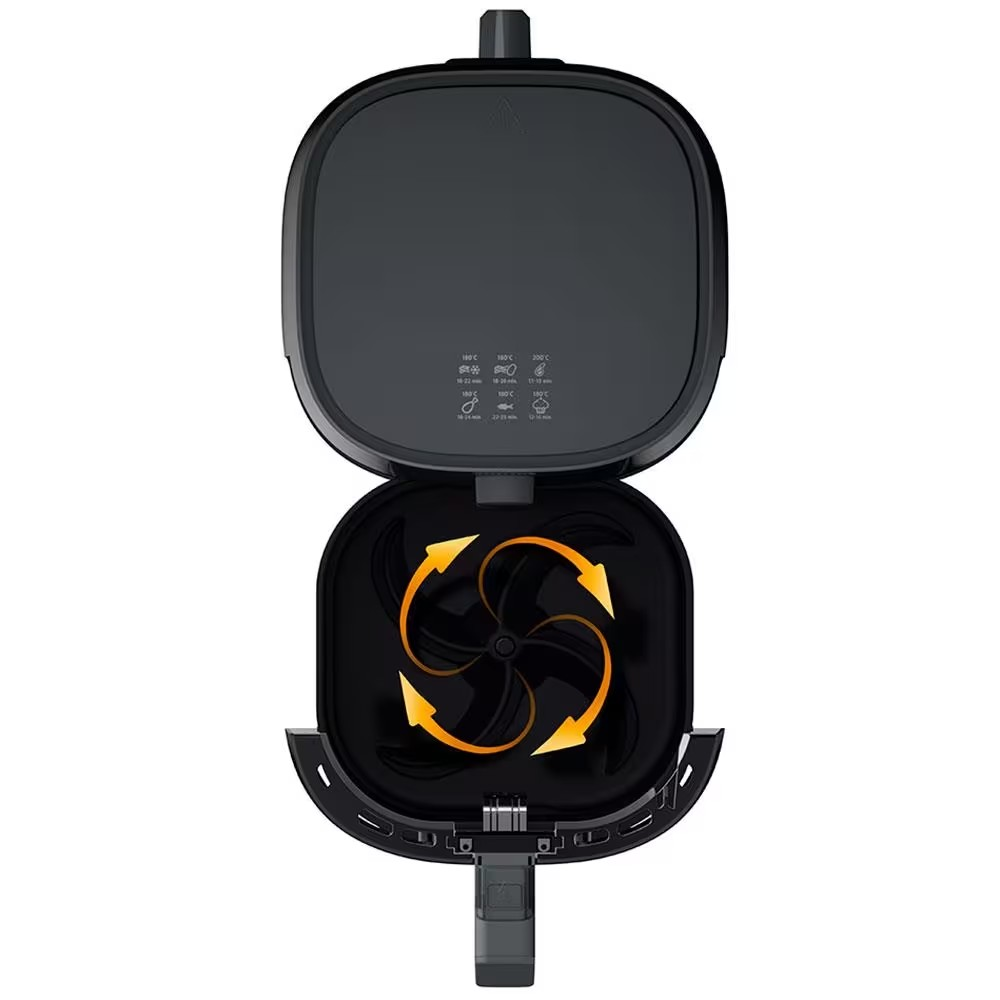 Fritadeira Elétrica Sem Óleo Air Fryer Philips Walita RI9201 4,1 L - Preta