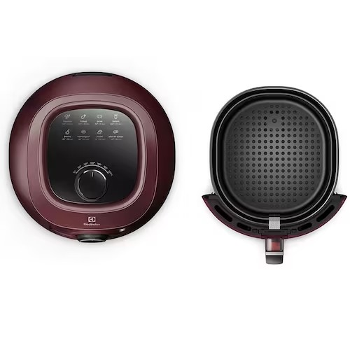 Fritadeira Elétrica Sem Óleo Air Fryer Electrolux Family Efficient Por Rita Lobo EAF51 5L – Vermelha Escura