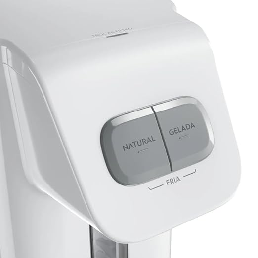 Purificador Electrolux de Água Gelada Fria e Natural Elétrico Compacto Eletronico placa Electrolux Filtro refil 6 meses ou 3000l Bivolt Branco PE15B