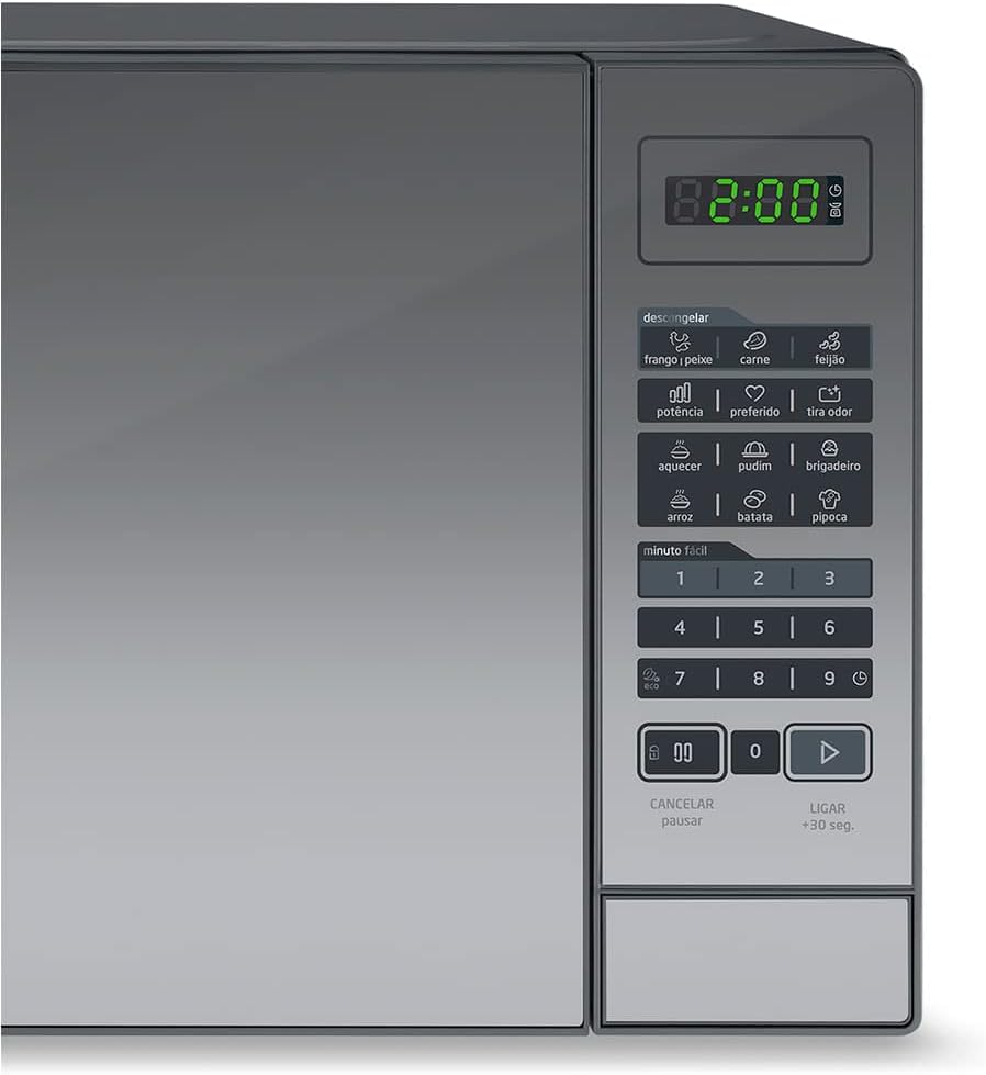 Forno Micro-ondas 20L Prata Espelhado Midea 110V 