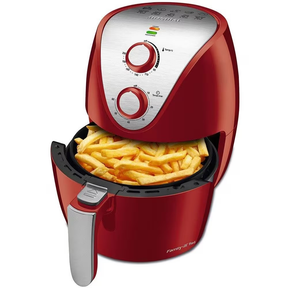 Fritadeira Elétrica Sem Óleo Air Fryer Mondial AF-32-RI 3,5L - Vermelha/Inox