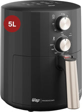 WAP Fritadeira Elétrica Air Fryer GRAND FAMILY 5 Litros, Temperatura Ajustável, Revestimento Antiaderente, 1500W