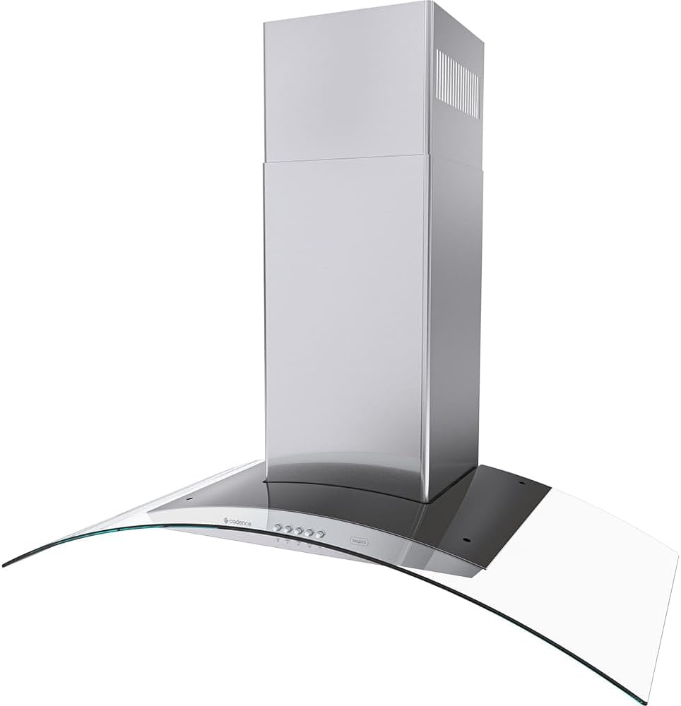 Coifa de Parede Cadence Inspire 90 cm, Vidro Curvo, CFA395