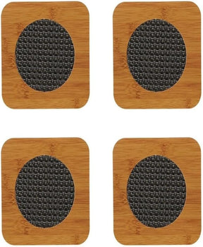 Descanso de panela 4un madeira para proteger mesas de panelas quentes e decorar