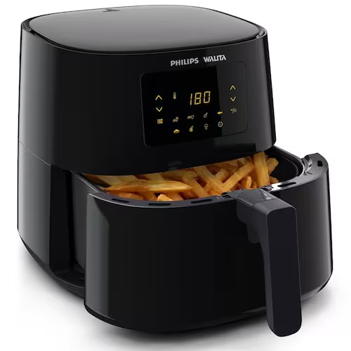 Fritadeira Elétrica Sem Óleo Air Fryer Philips Walita RI9270 XL 6,2L Digital – Preta