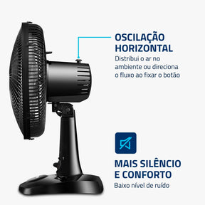 Ventilador de Mesa MONDIAL 110V, 30cm, 6 pás, Super Power - VSP-30-B