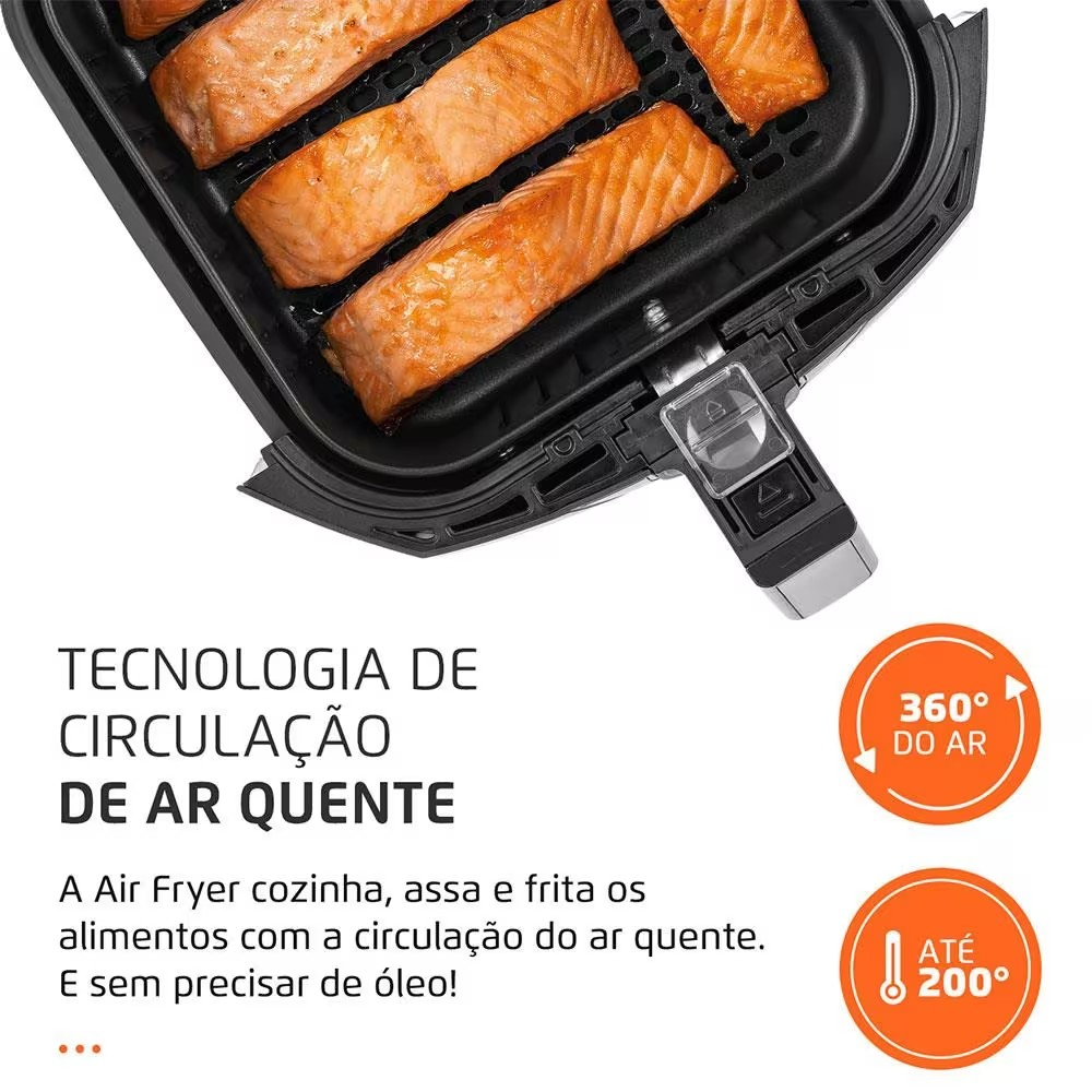 Fritadeira Elétrica Sem Óleo Air Fryer Mondial Family AFN40FB 4 L – Preta
