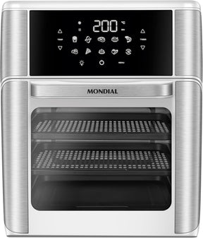 MONDIAL Fritadeira Air Fryer Forno Oven 12L, Preto/Inox, 2000W, 220V - AFON-12L-BI