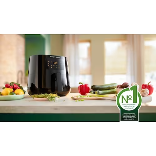 Fritadeira Elétrica Sem Óleo Air Fryer Philips Walita RI9270 XL 6,2L Digital – Preta