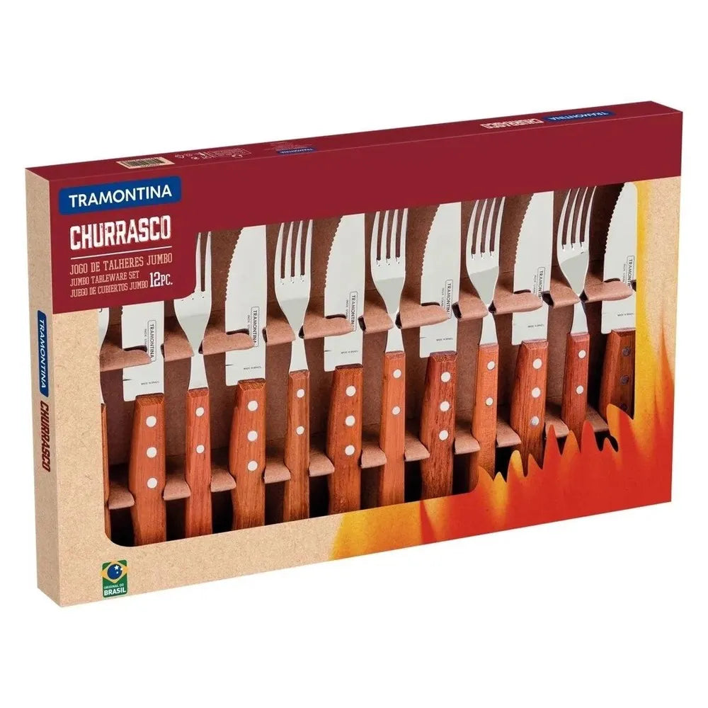 JOGO CHURRASCO INOX 12PC DYNAMIC